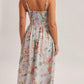 Floral Smocked Chest Maxi Dress