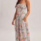 Floral Smocked Chest Maxi Dress