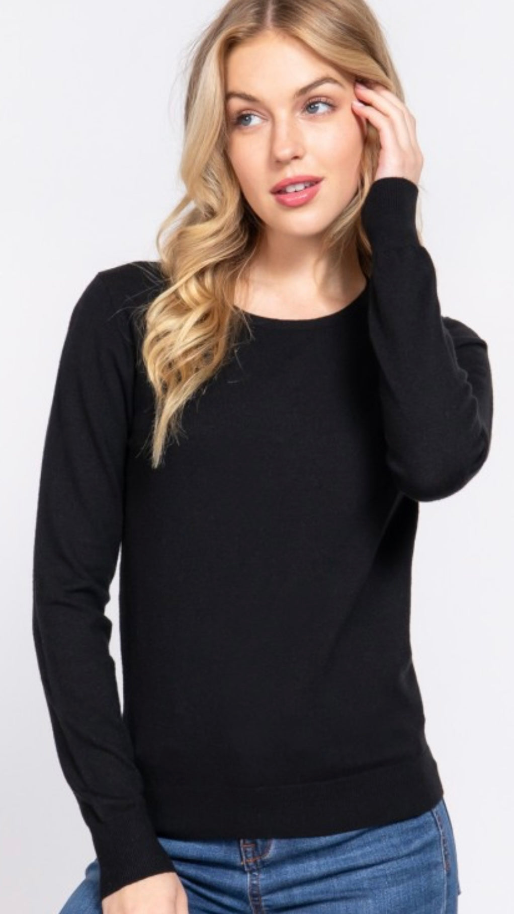 Long Sleeve Crewneck Sweater