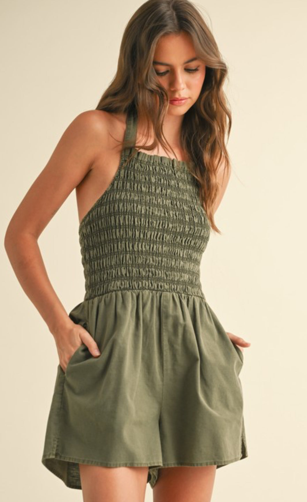 Olive Romper