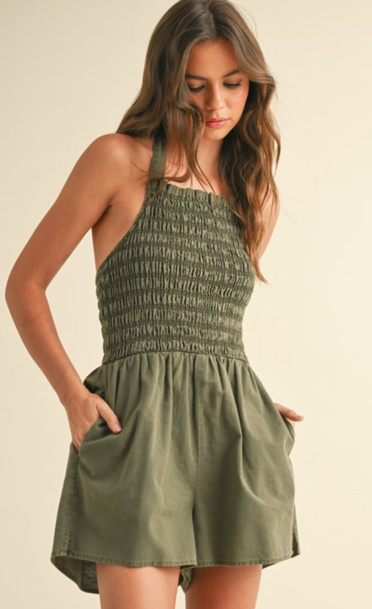 Olive Romper