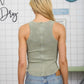 Raw Edge Knit Tank (2 Colors)
