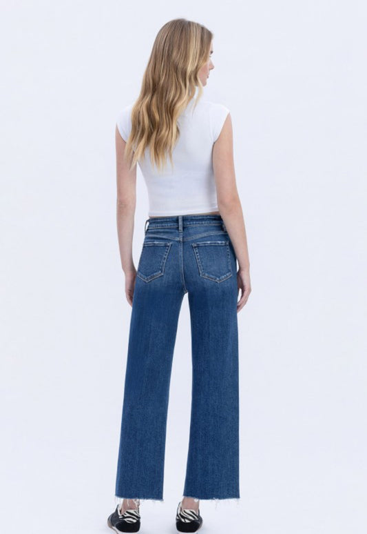 High Rise Trouser Cropped Jeans
