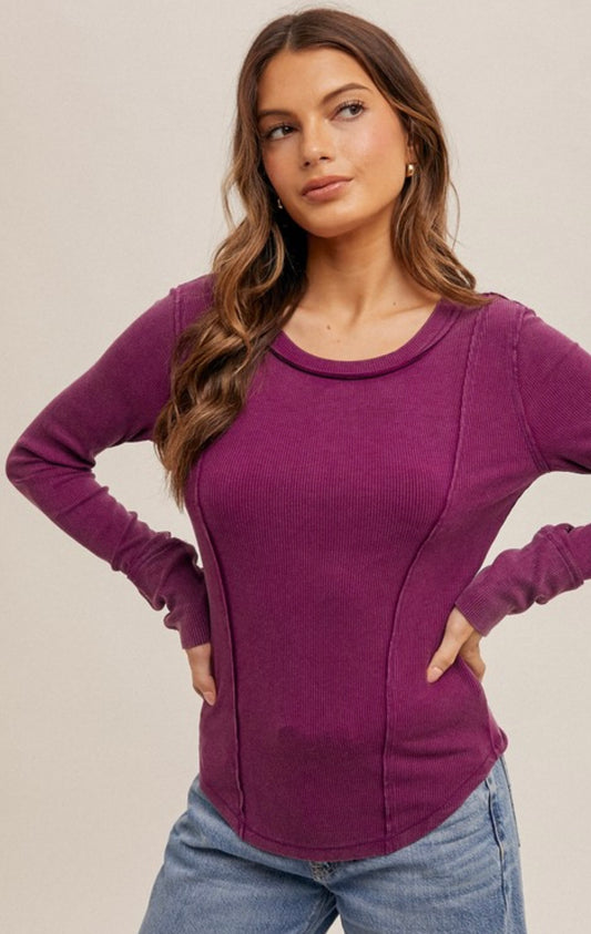 Wide Neck Henley