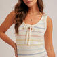 Scoop Neck Striped Tank