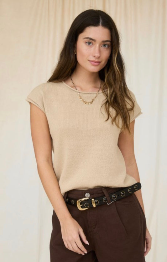 Drop Shoulder Knit Sweater