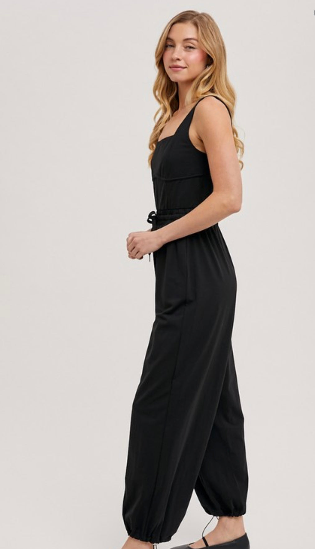 Sleeveless Square Neck Jumpsuit