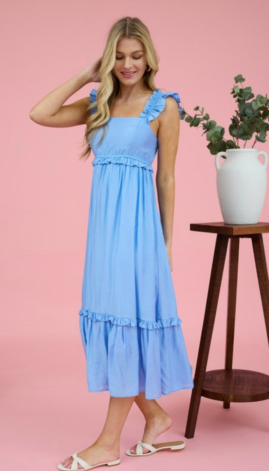 Ruffle Empire Waist Dress