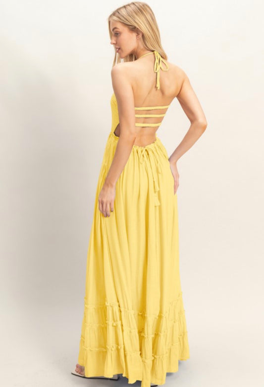 Smocked Halter Maxi Dress (2 Colors)