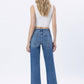 High Rise Slim Wide Jeans