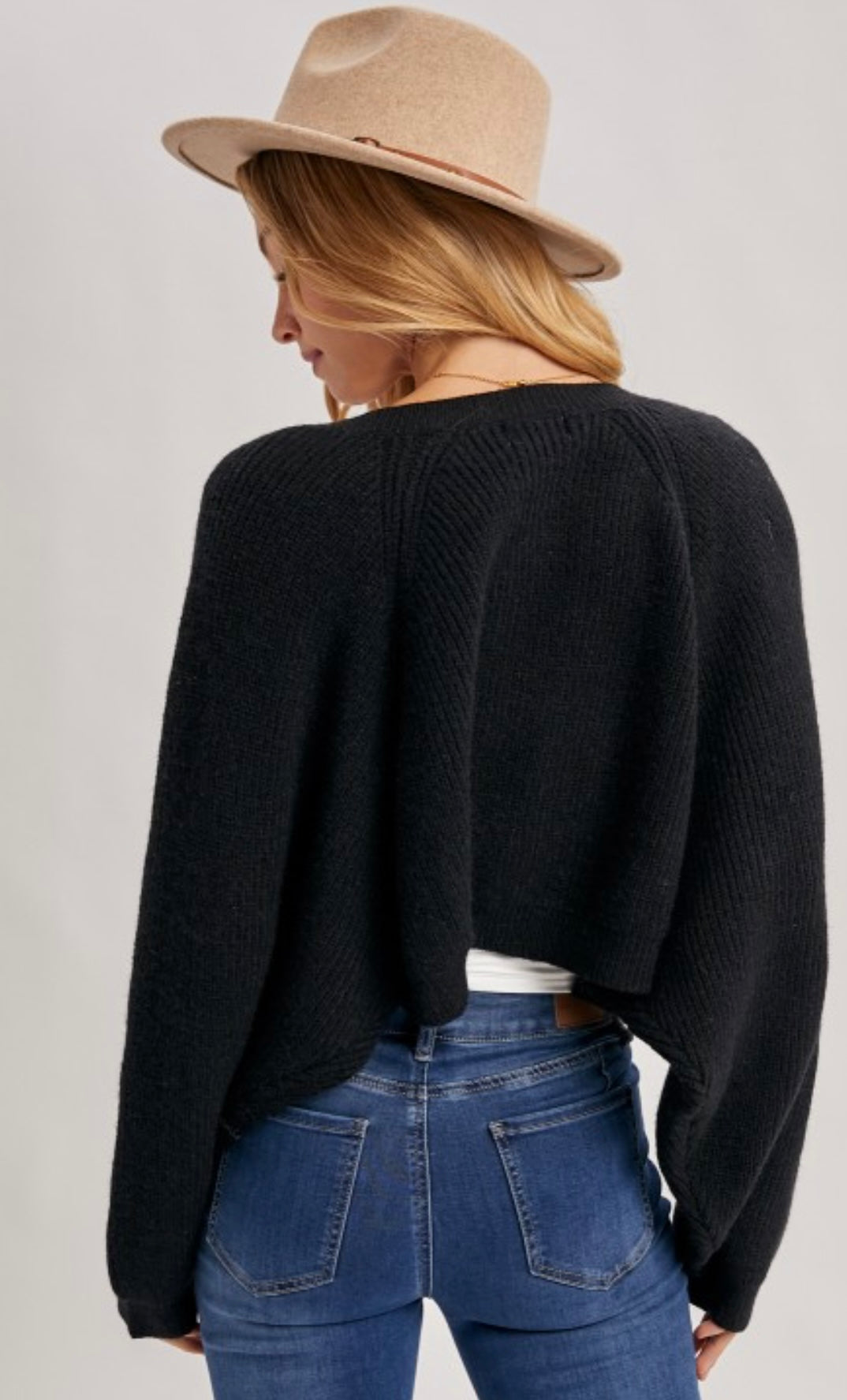 Cropped Shrug Sweater