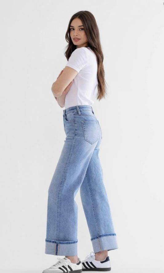 Capri Blue High Rise Jeans