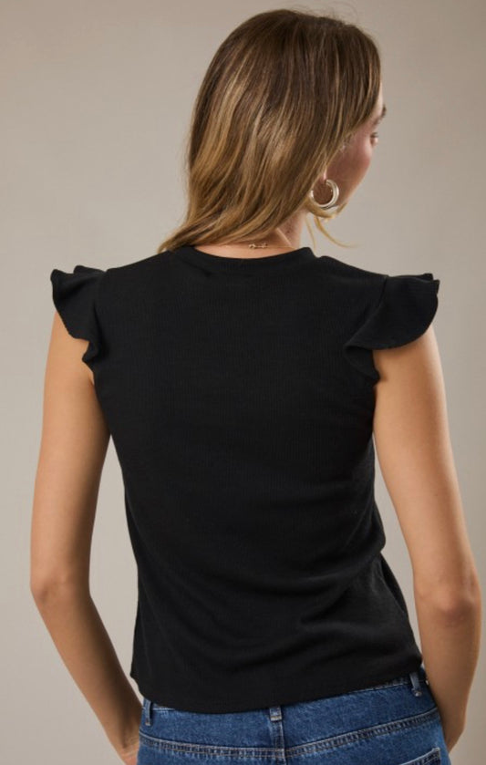 Ruffle Short Sleeve Top