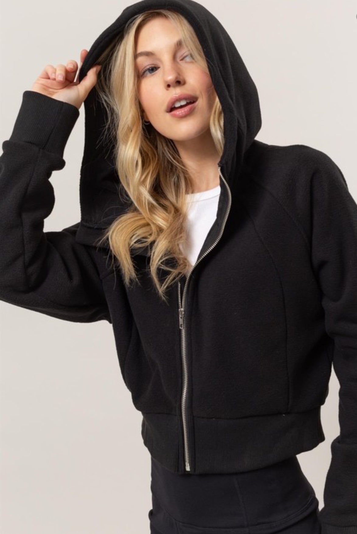 Fleece Zip Up Hoodie 2 Colors