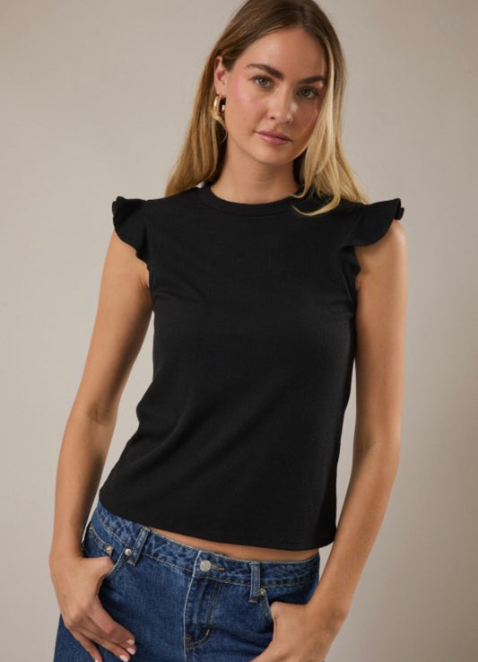 Ruffle Short Sleeve Top