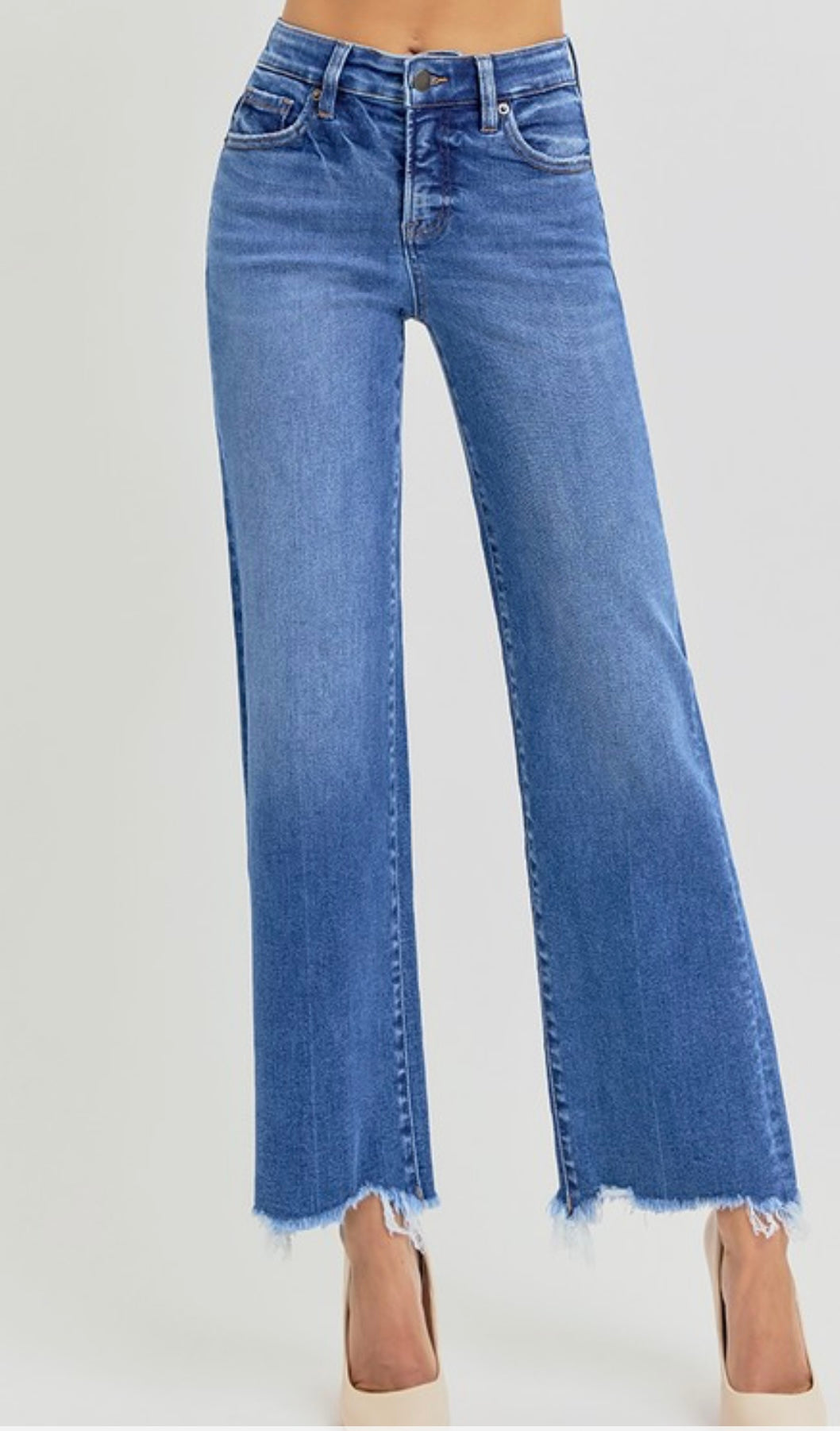 Tummy Control High Rise Straight Jeans