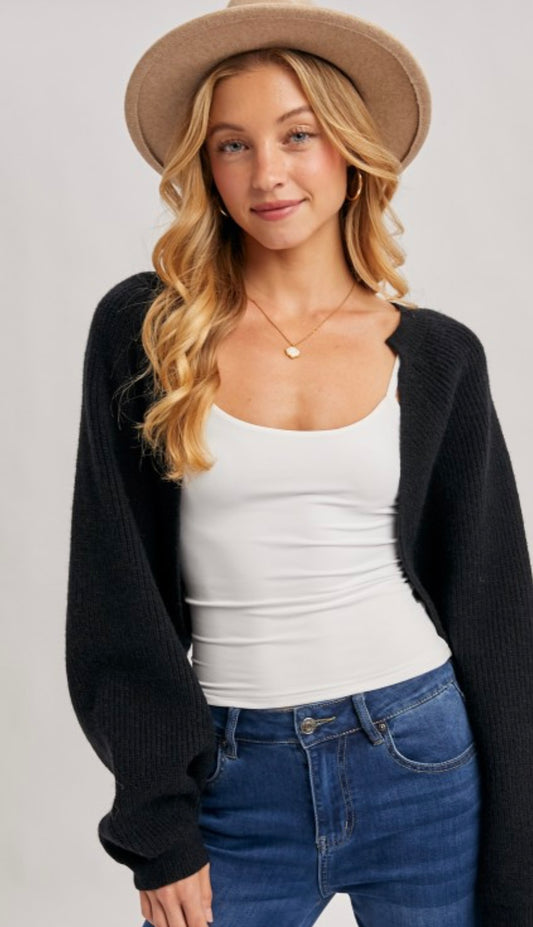 Cropped Shrug Sweater