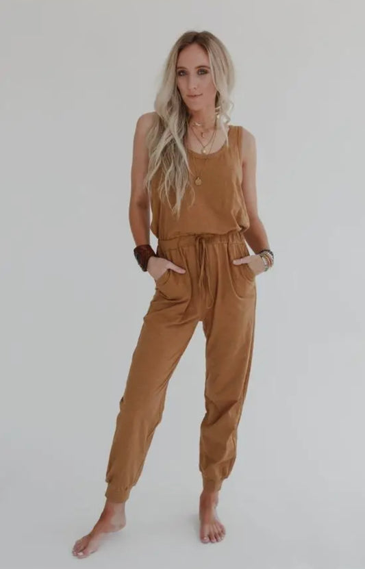 Jumpsuit and Cardigan Set