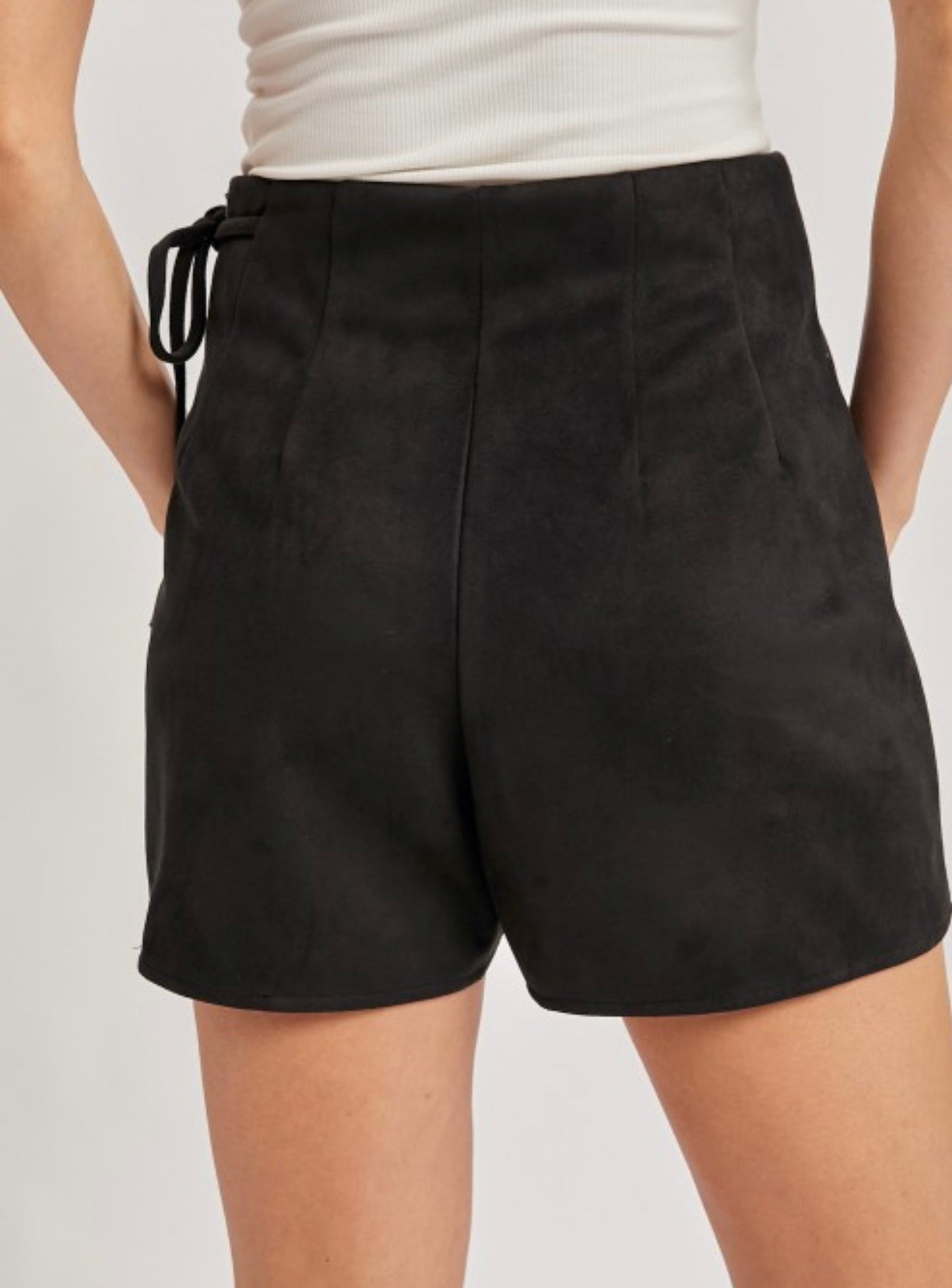 Suede Wrap Skort