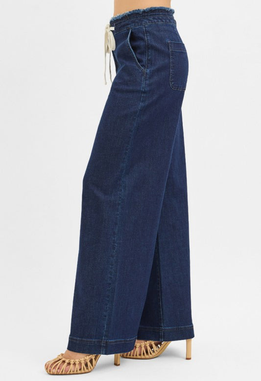 Mid Rise Wide Leg Pants
