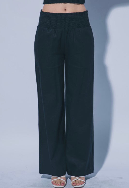 Wide Leg Linen Pants