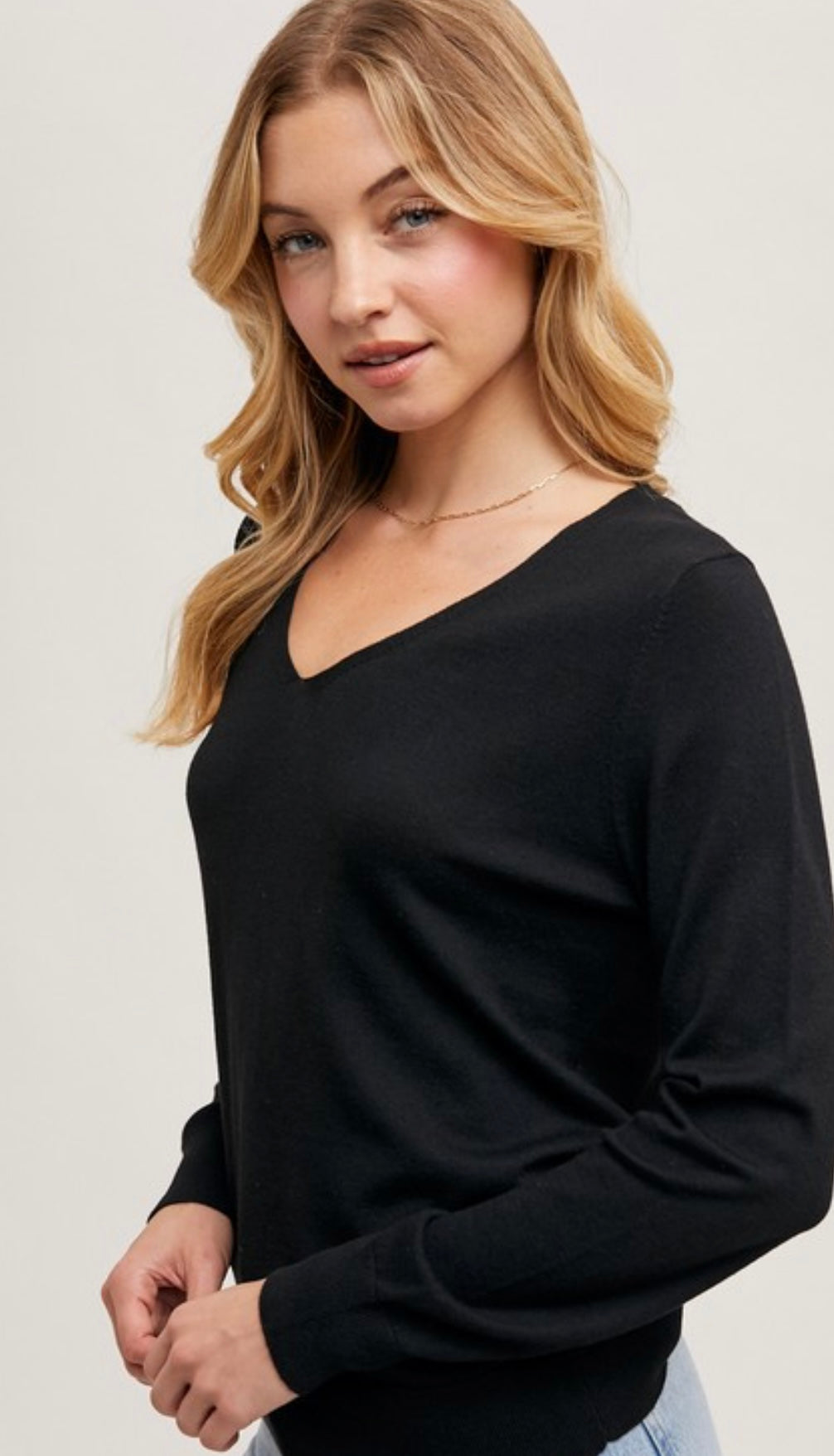 V-Neck Light Weight Sweater