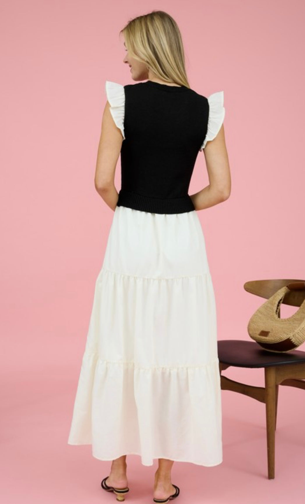 Sweater Top Maxi Dress