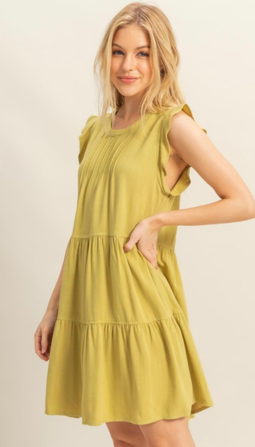 Flutter Sleeve Dress