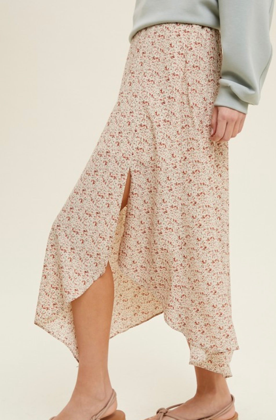 Fall Floral Maxi Skirt