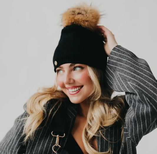 Cashmere Pom Hat
