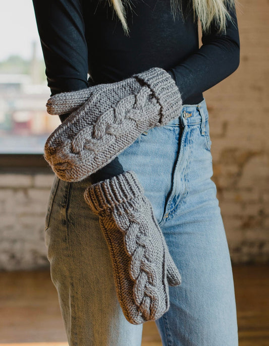 Cable Knit Mittens 4 Colors