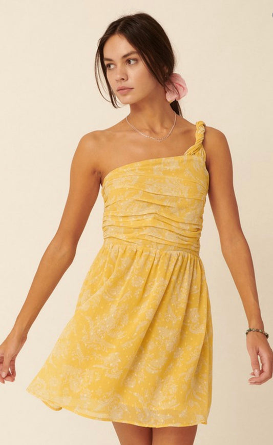 One Shoulder Mini Dress
