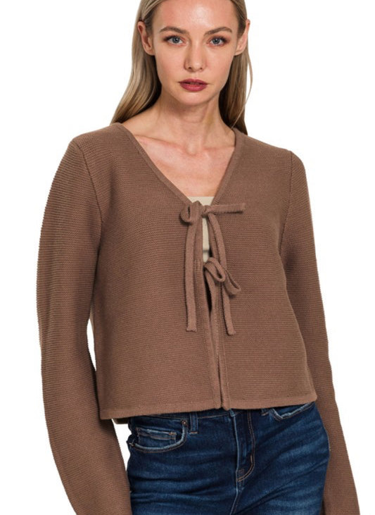 Tie Front Cardigan