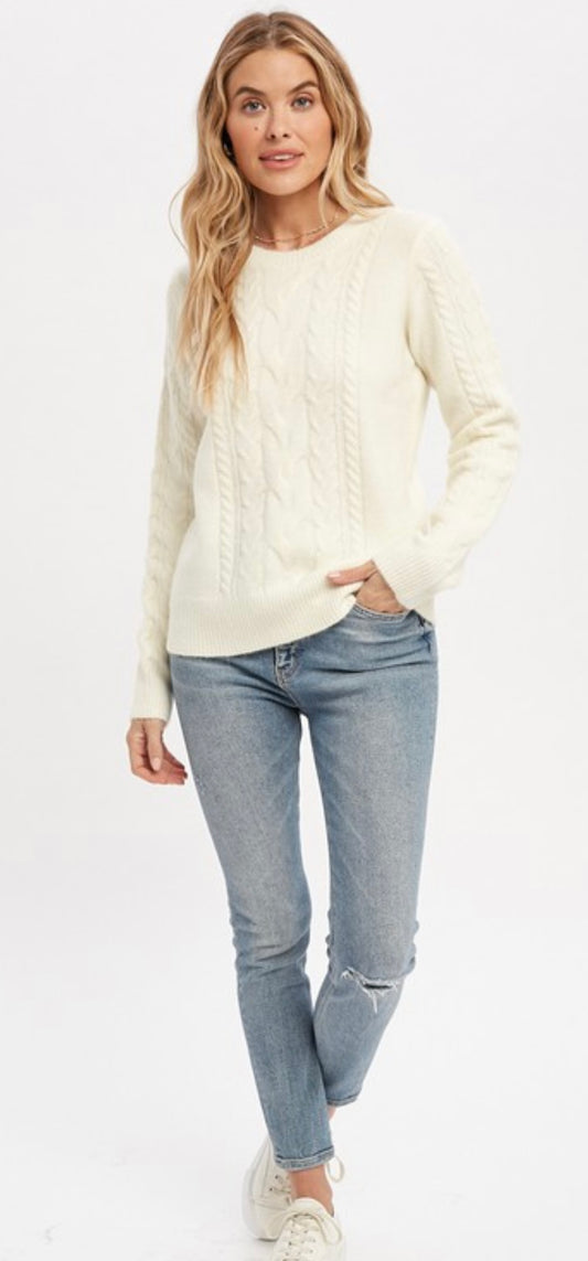 Cable Knit Pullover Sweater
