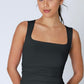 Square Shirred Tank