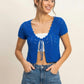 Cobalt Tie Cardigan
