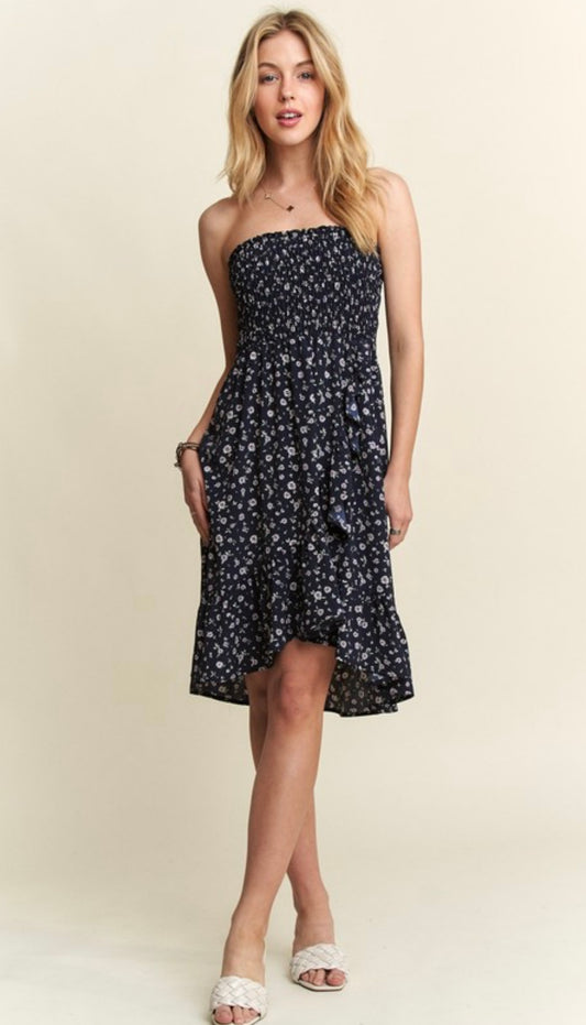 Smocked Tube Top Dress