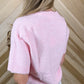 Fuzzy Short Sleeve Sweater