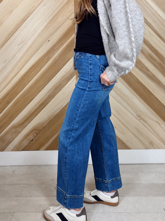 High Rise Cropped Jeans
