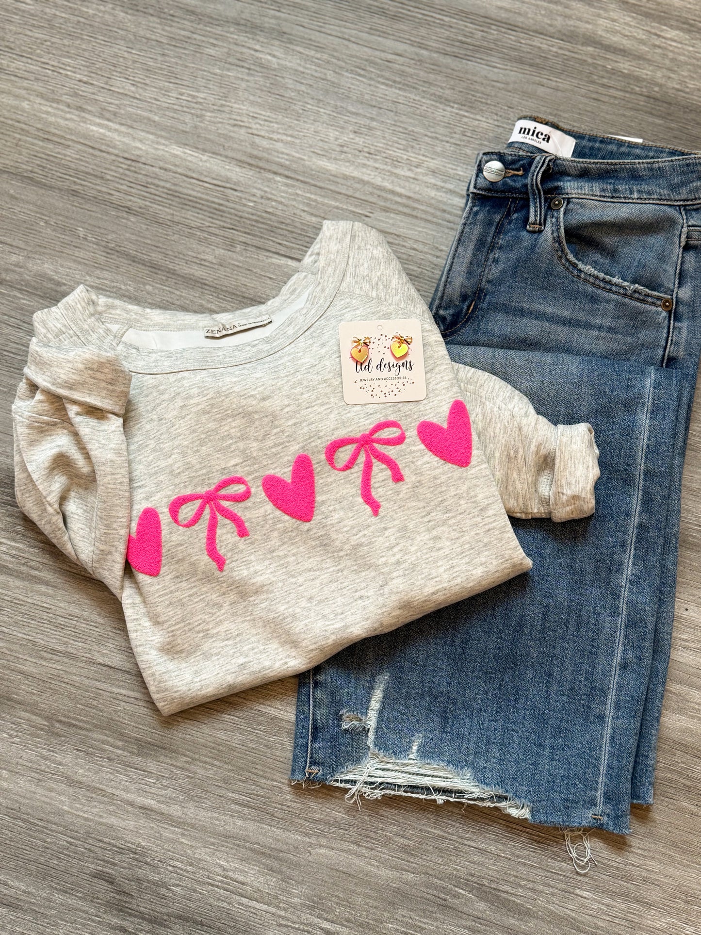 Hearts and Bows Sweatshirt