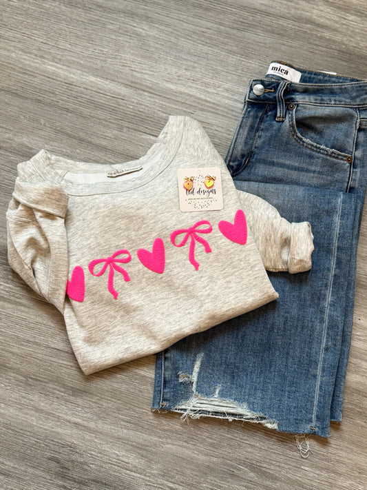 Hearts and Bows Sweatshirt