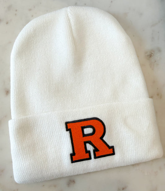 White Rockford Beanie