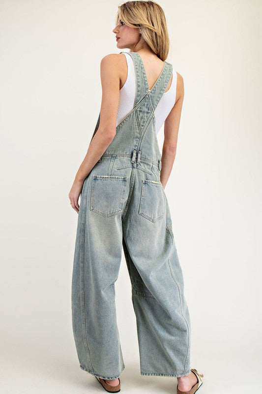 Barrel Leg Overalls