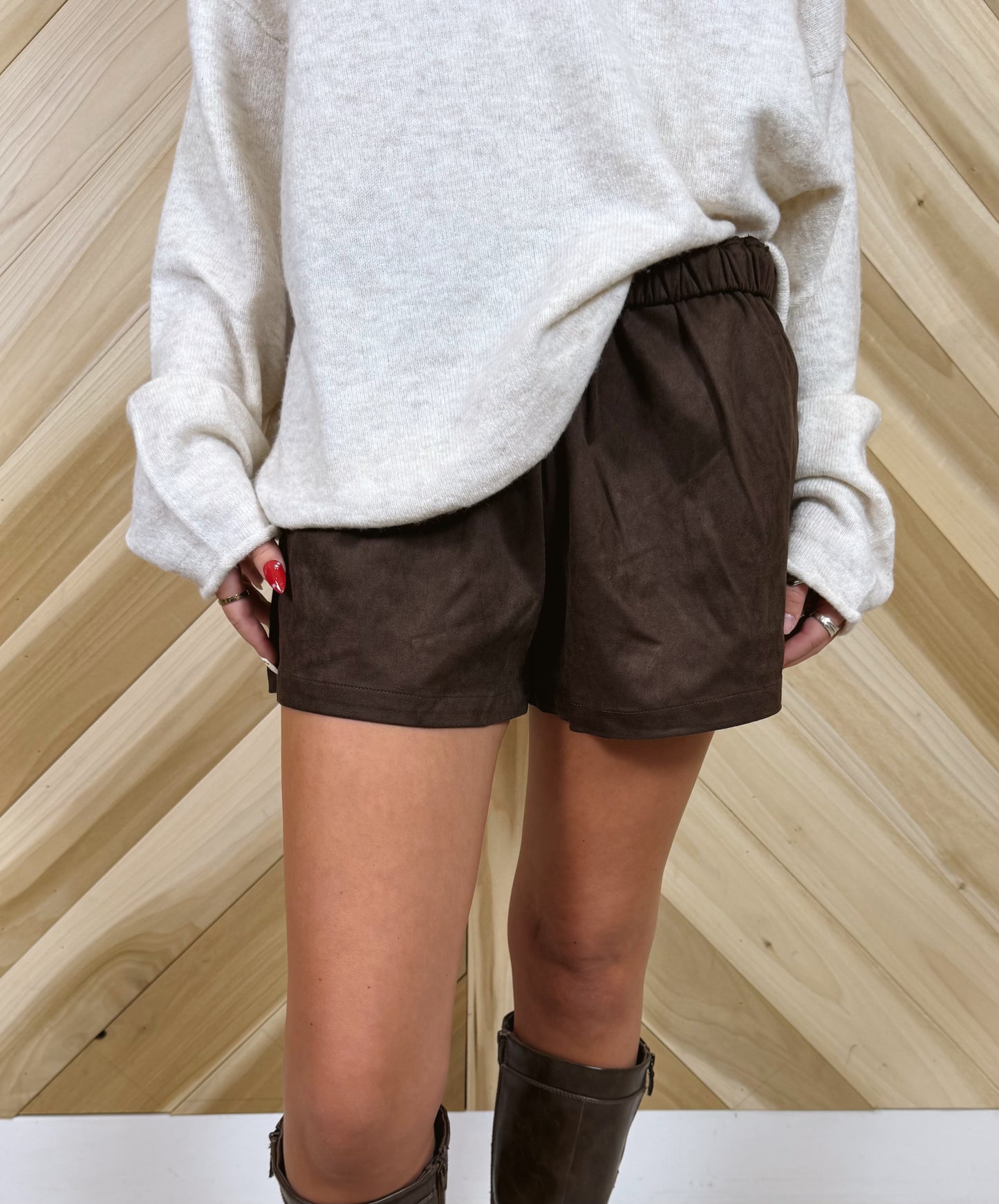 Espresso Pull on Shorts