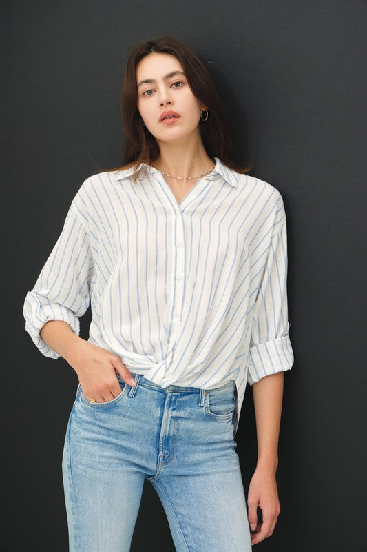 Chambray Twist Bottom Top