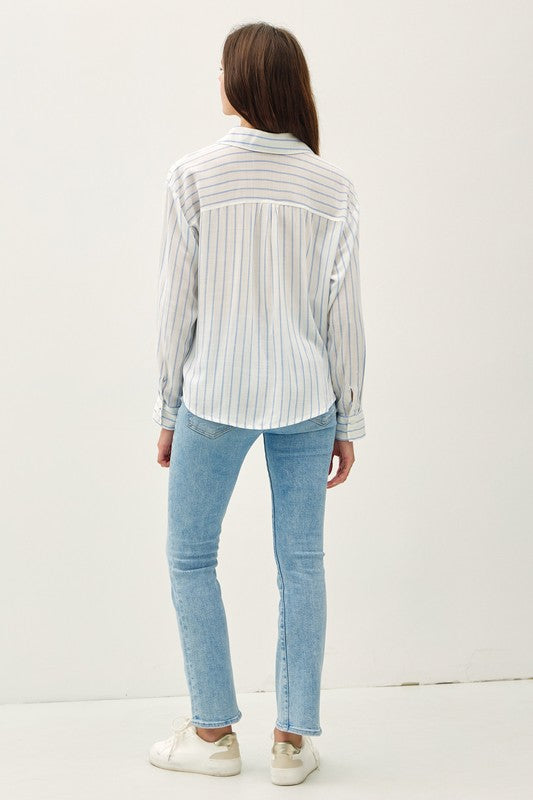 Chambray Twist Bottom Top