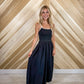 Tie Strap Midi Dress