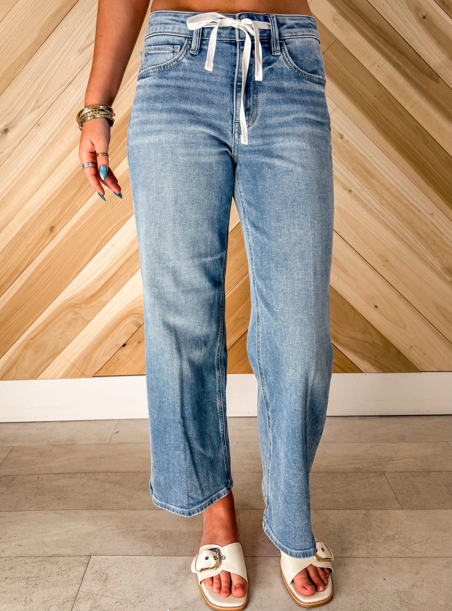 The Devine High Rise Crop Jeans