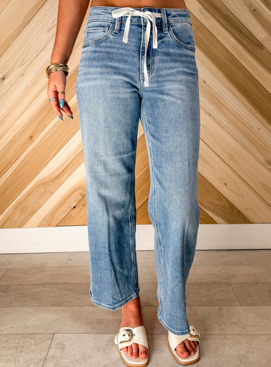 The Devine High Rise Crop Jeans