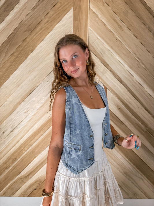 Star Denim Vest
